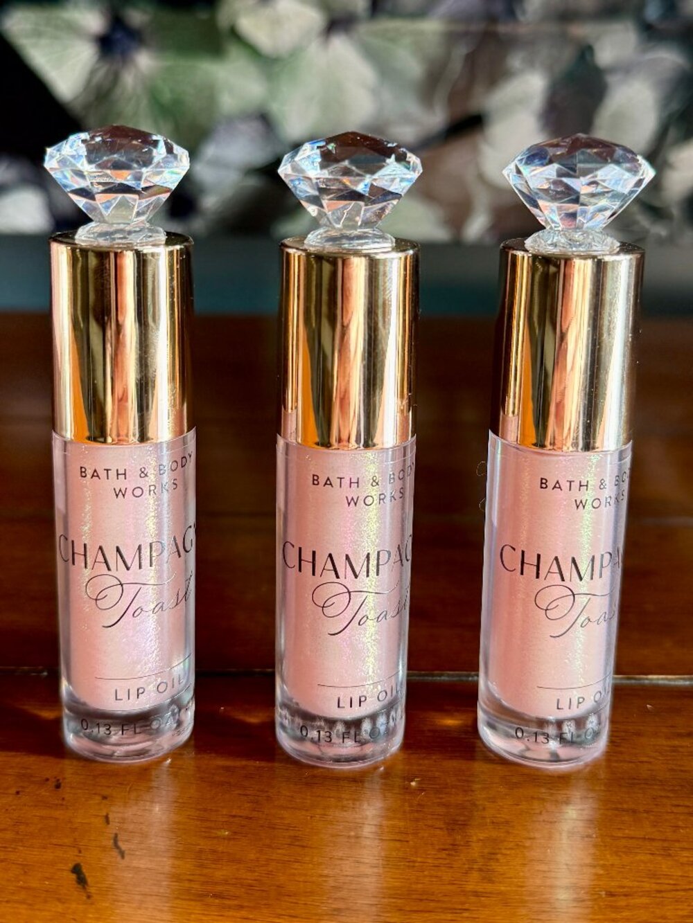 NEW 3-Pc Champagne Toast Lip Oil Bath & Body Works